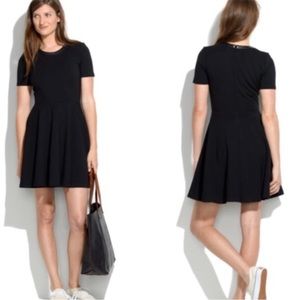 Madewell leather trim dress